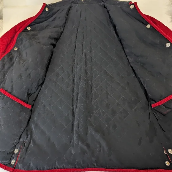 Denim&Co Reversible Quilted Corduroy Riding Jacket - Picture 11 of 14